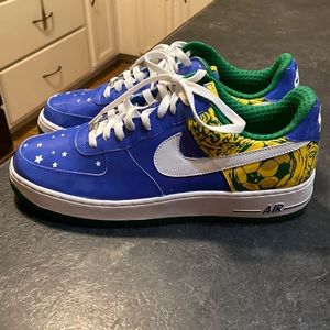 Nike Air Force One Men’s Low Shoe 313983-411 Ronaldinho Size 12.5